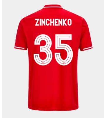 Nottingham Forest Oleksandr Zinchenko #35 Hjemmebanetrøje 2025-26 Kortærmet